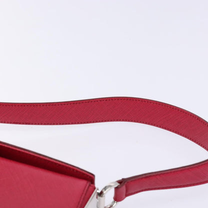 Salvatore Ferragamo Gancini Shoulder Bag Leather, PINK, LEATHER, Shoulder bag