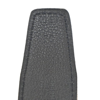 Hermes Constance Reversible Belt Leather, BLACK, LEATHER, Belts