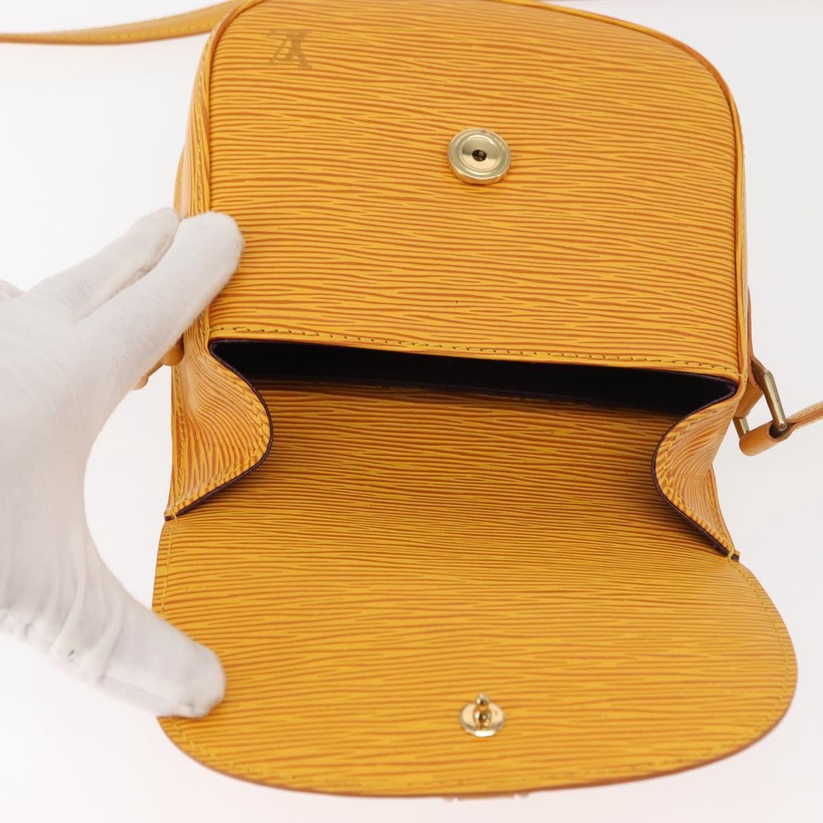 Louis Vuitton Saint Cloud Handbag Epi Leather, YELLOW, LEATHER, Shoulder bag