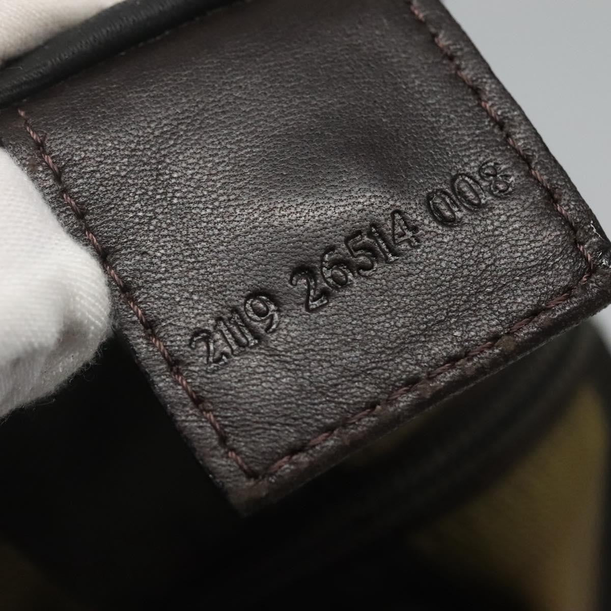 Fendi Vintage Logo Pequin Weekender Bag Canvas, BROWN, NYLON, Tote bag