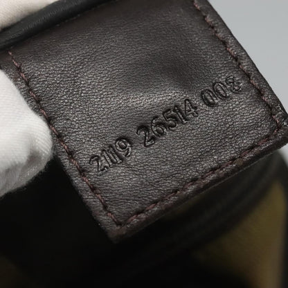 Fendi Vintage Logo Pequin Weekender Bag Canvas, BROWN, NYLON, Tote bag