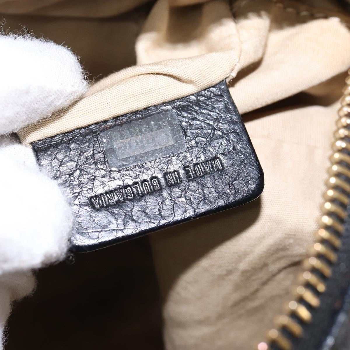 Chloe Vintage Shoulder Bag Leather, BLACK, LEATHER, Shoulder bag