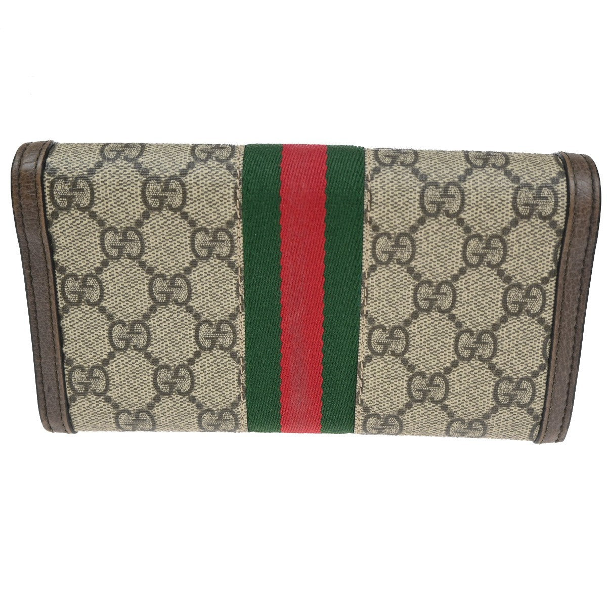 Gucci Ophidia Continental Wallet GG Coated Canvas, BROWN, CANVAS, Wallets