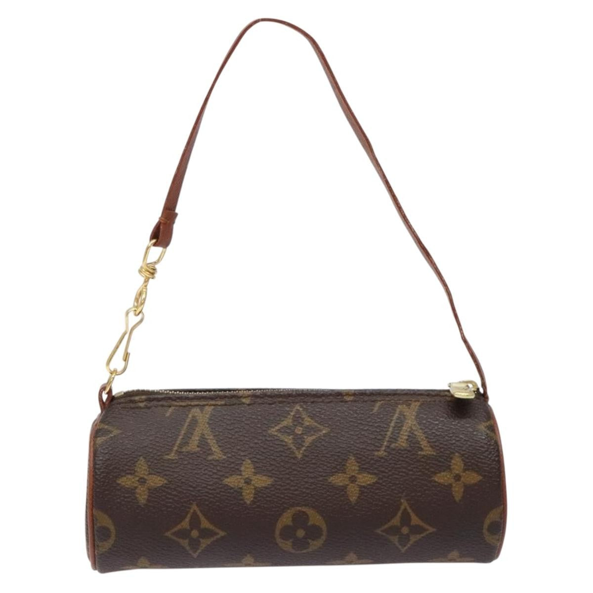 Louis Vuitton Papillon Pochette Monogram Canvas, BROWN, CANVAS, Handbag