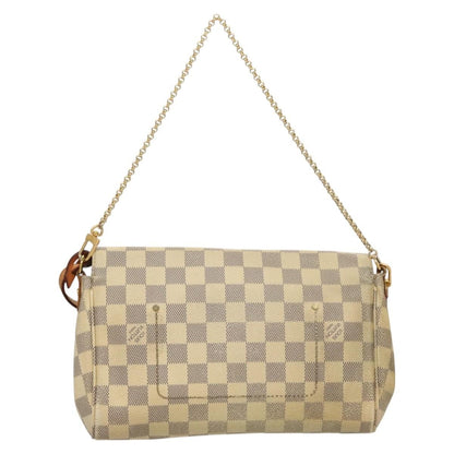 Louis Vuitton Favorite Handbag Damier, WHITE, CANVAS, Handbag