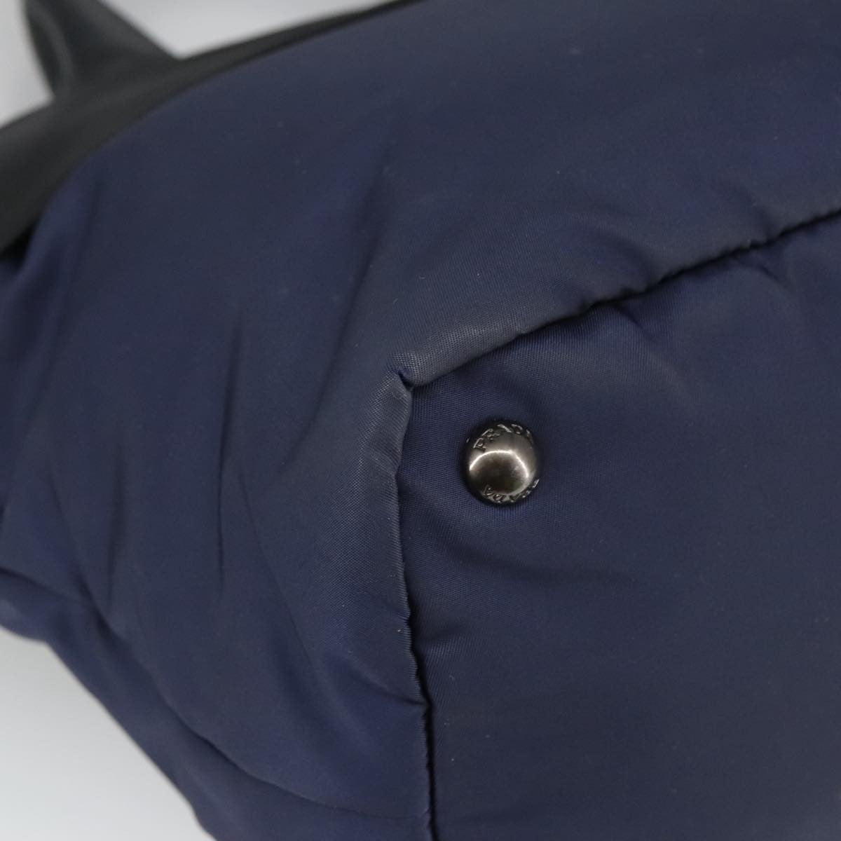 Prada Convertible Double Tote Tessuto, NAVY, NYLON, Tote bag