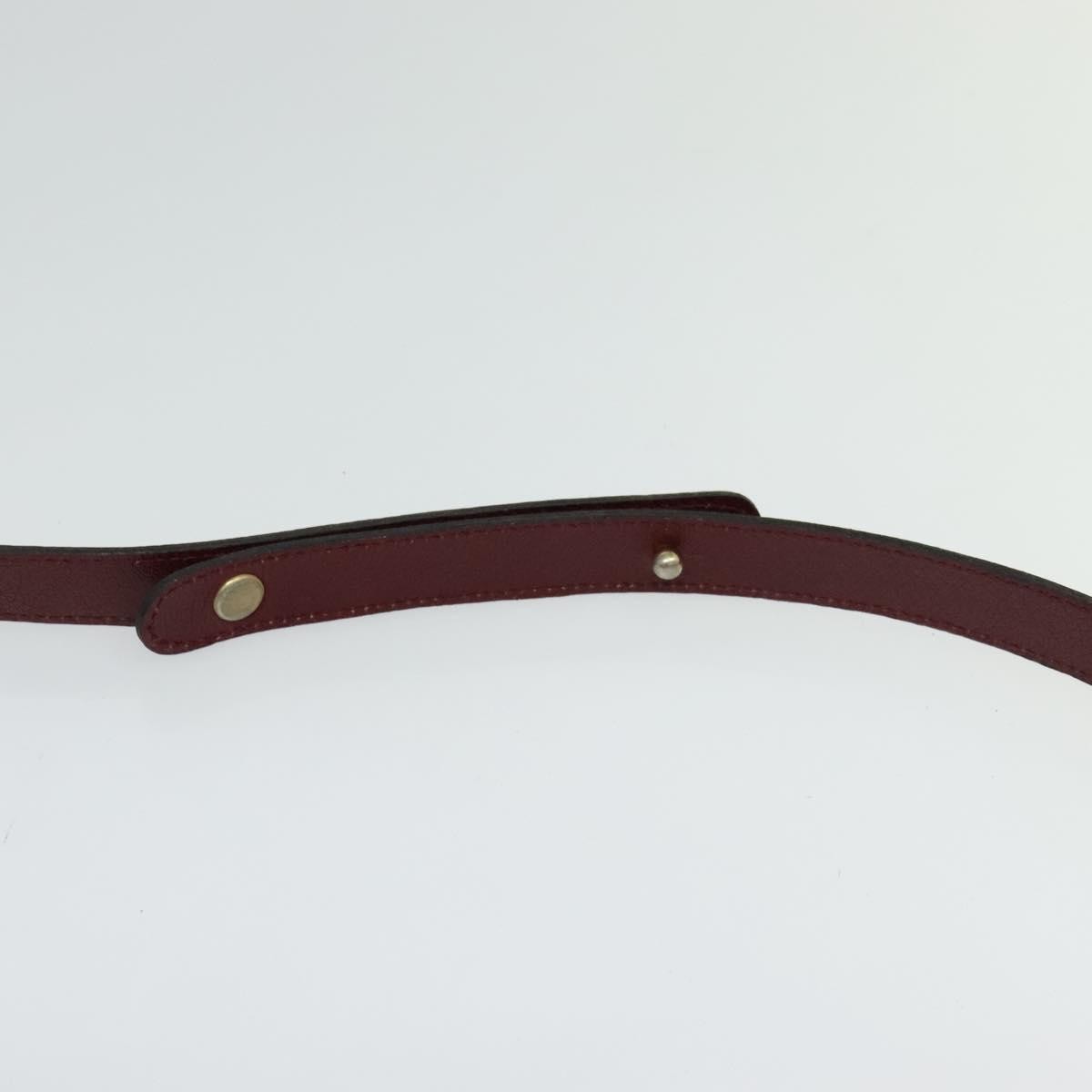 Christian Dior CD Shoulder bag Leather, BURGUNDY, LEATHER, Shoulder bag