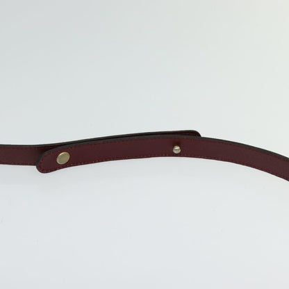 Christian Dior CD Shoulder bag Leather, BURGUNDY, LEATHER, Shoulder bag