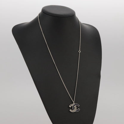 Chanel CC Pendant Necklace Metal, SILVER, METAL, Necklace