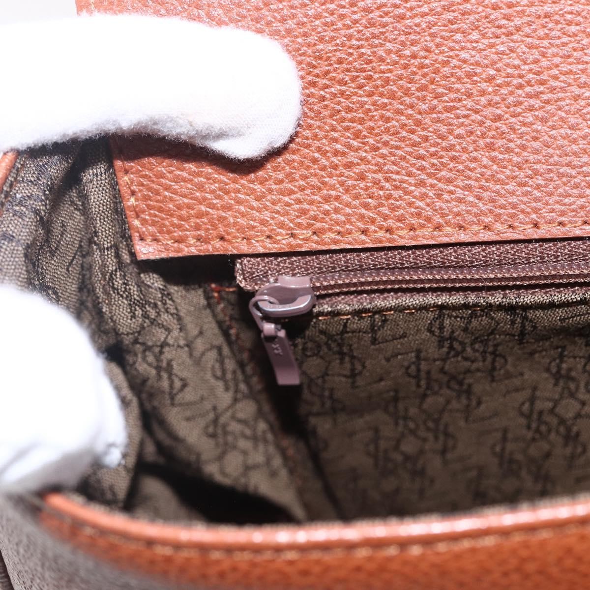 Saint Laurent Vintage Shoulder Bag Leather, BROWN, LEATHER, Shoulder bag