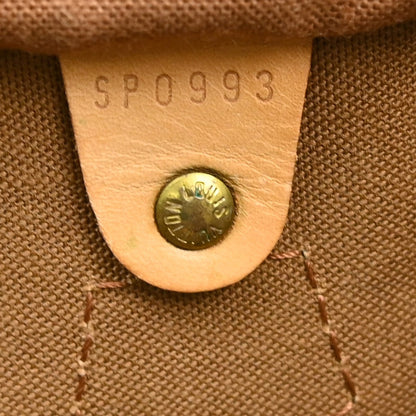 Louis Vuitton Speedy Handbag Monogram Canvas, Brown, Canvas, Handbag