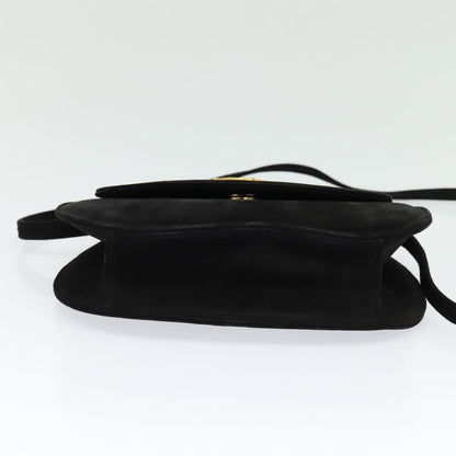 Celine Handbag Suede, BLACK, SUEDE, Handbag