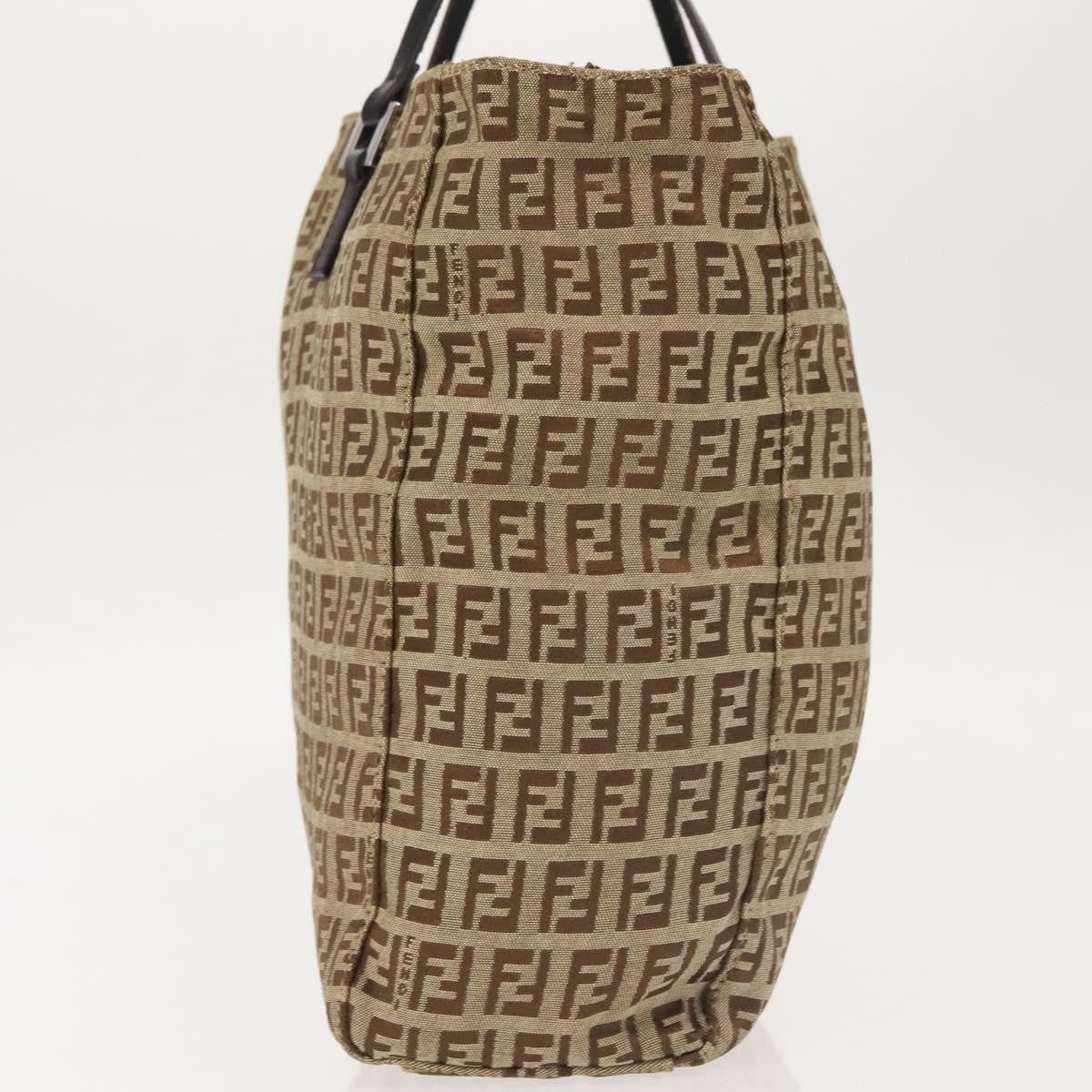Fendi Vintage Tote Zucca Canvas, BEIGE, CANVAS, Tote bag
