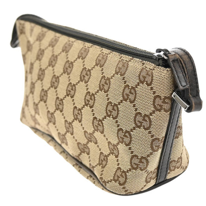Gucci Vintage Boat Pochette GG Canvas, BROWN, CANVAS, Clutche & pouche