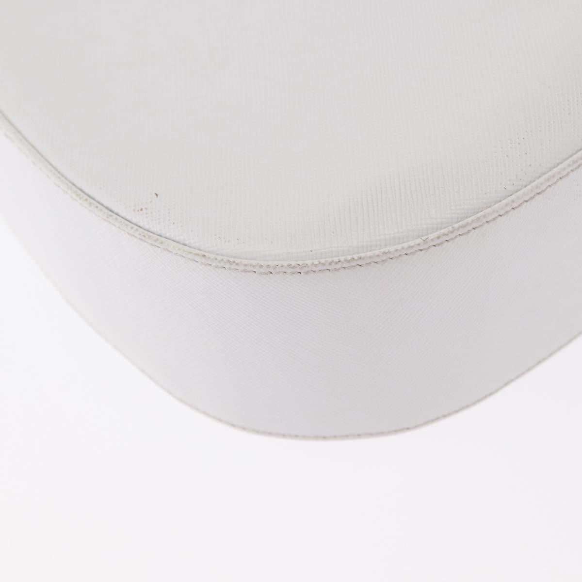 Salvatore Ferragamo Gancini Shoulder Bag Leather, WHITE, LEATHER, Shoulder bag