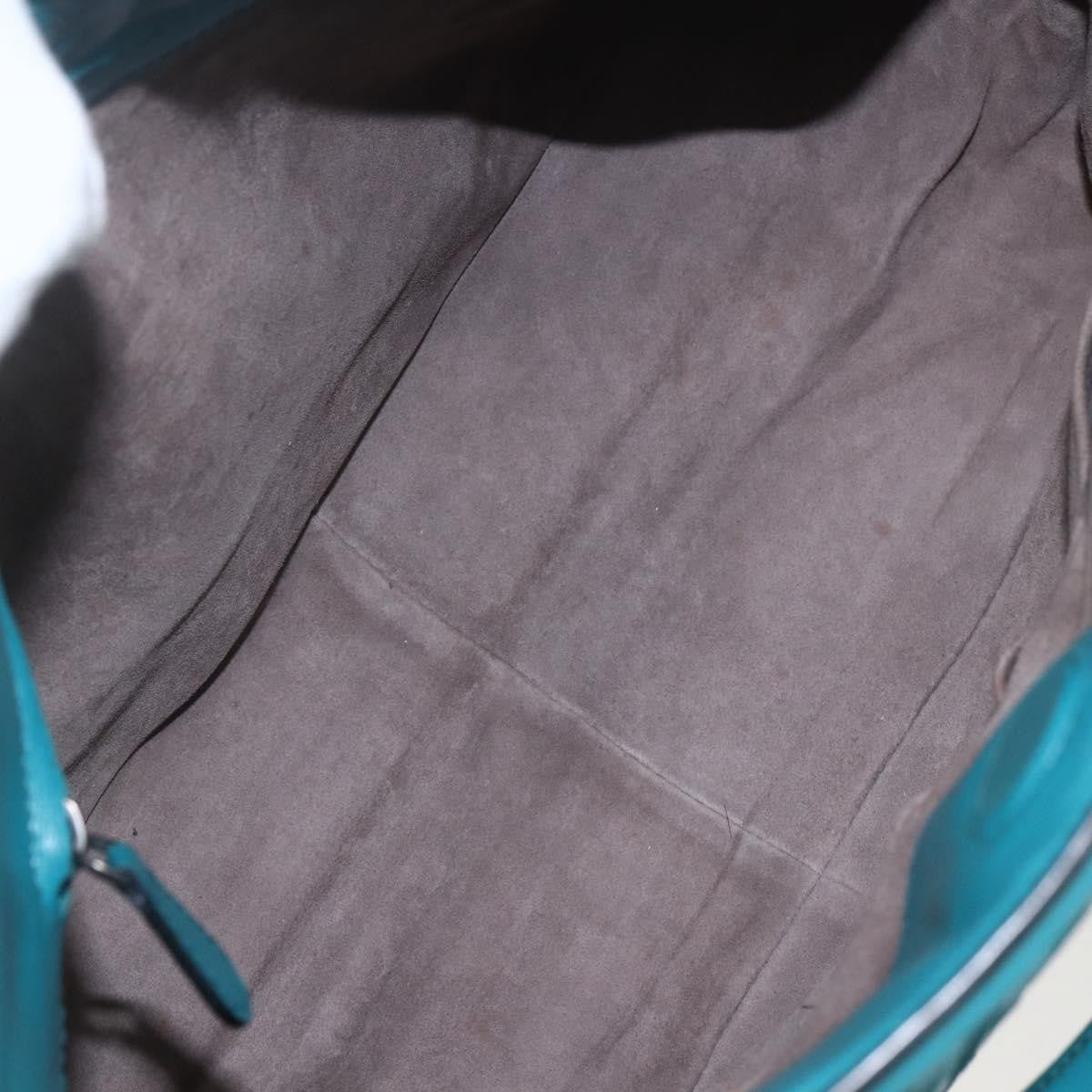 Bottega Veneta Monaco Convertible Satchel Leather with Intrecciato Detail, TURQUOISE, LEATHER, Handbag