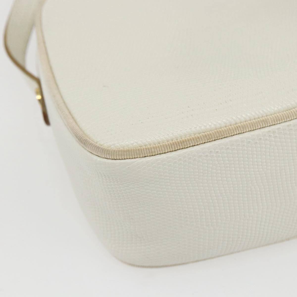 Salvatore Ferragamo Vala Shoulder Bag Leather, WHITE, LEATHER, Shoulder bag