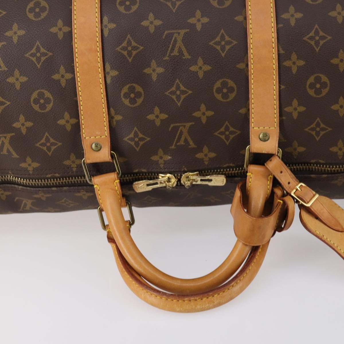 Louis Vuitton Keepall Bag Monogram Canvas, BROWN, CANVAS, Travel bag
