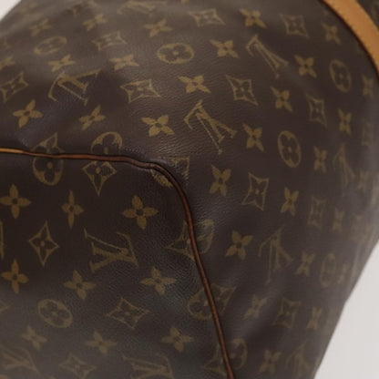 Louis Vuitton Keepall Bag Monogram Canvas, BROWN, CANVAS, Travel bag