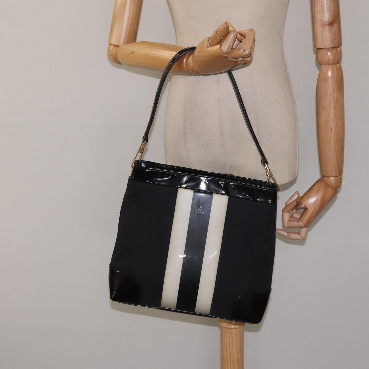 Gucci Sherry line shoulder bag Canvas, BLACK, CANVAS, Shoulder bag