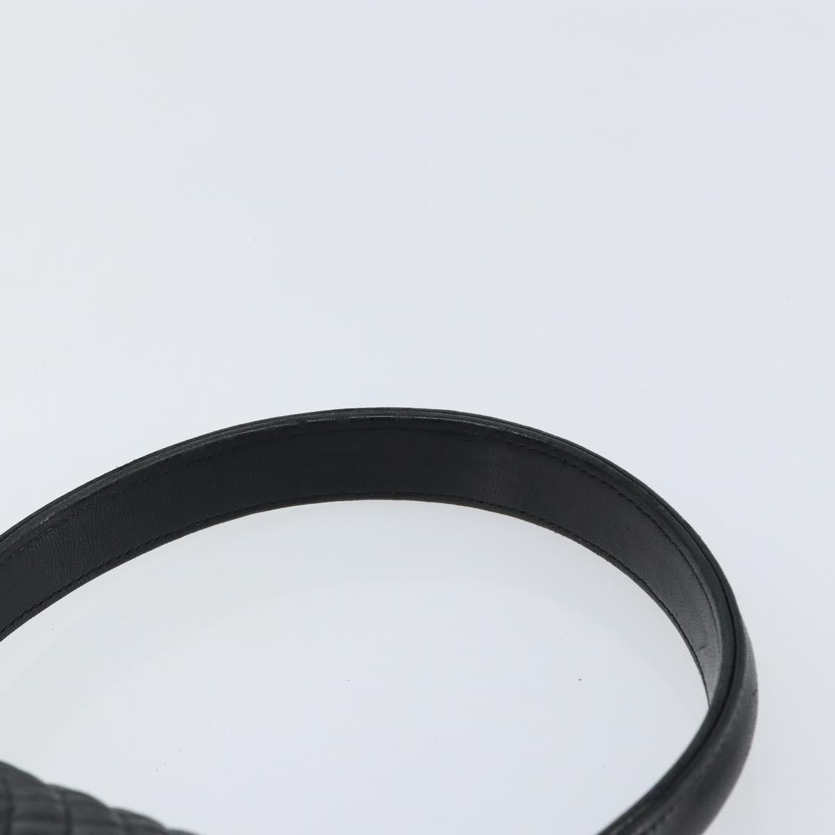 Bally Vintage Flap Handbag Quilted Leather, BLACK, LEATHER, Handbag