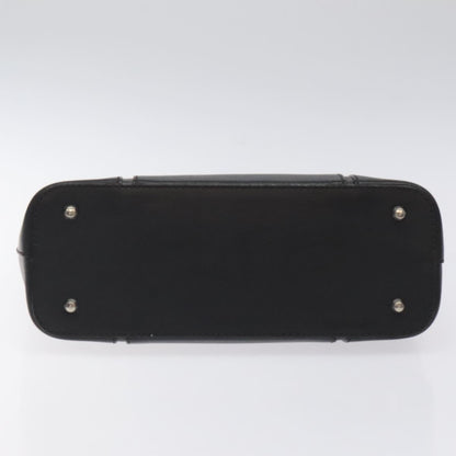 Burberry Vintage Handbag Leather, BLACK, LEATHER, Handbag