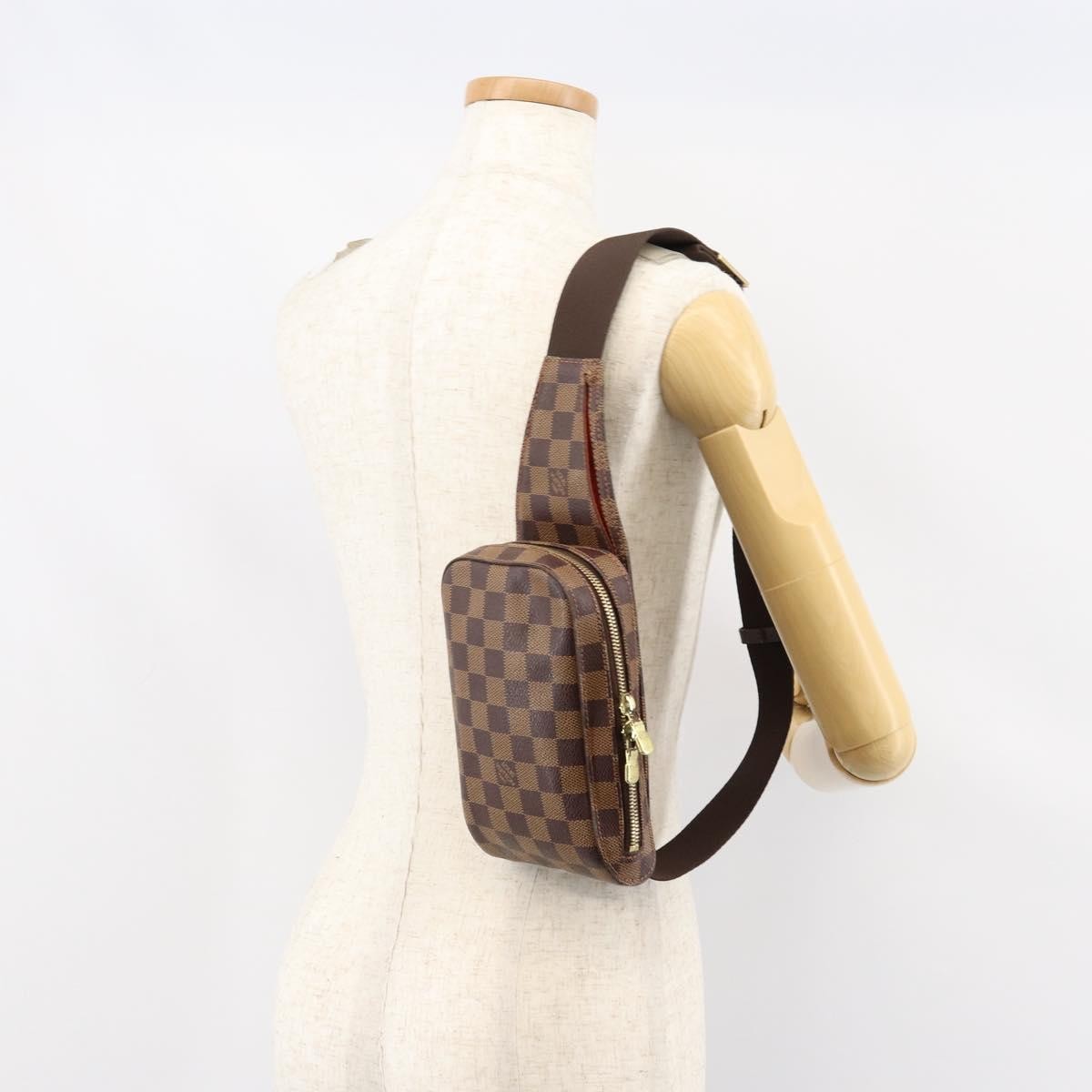 Louis Vuitton Geronimos Waist Bag Damier, BROWN, CANVAS, Shoulder bag
