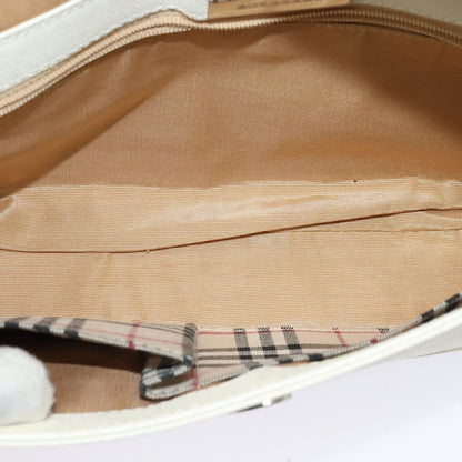 Burberry Flap Shoulder Bag Leather, WHITE, LEATHER, Shoulder bag