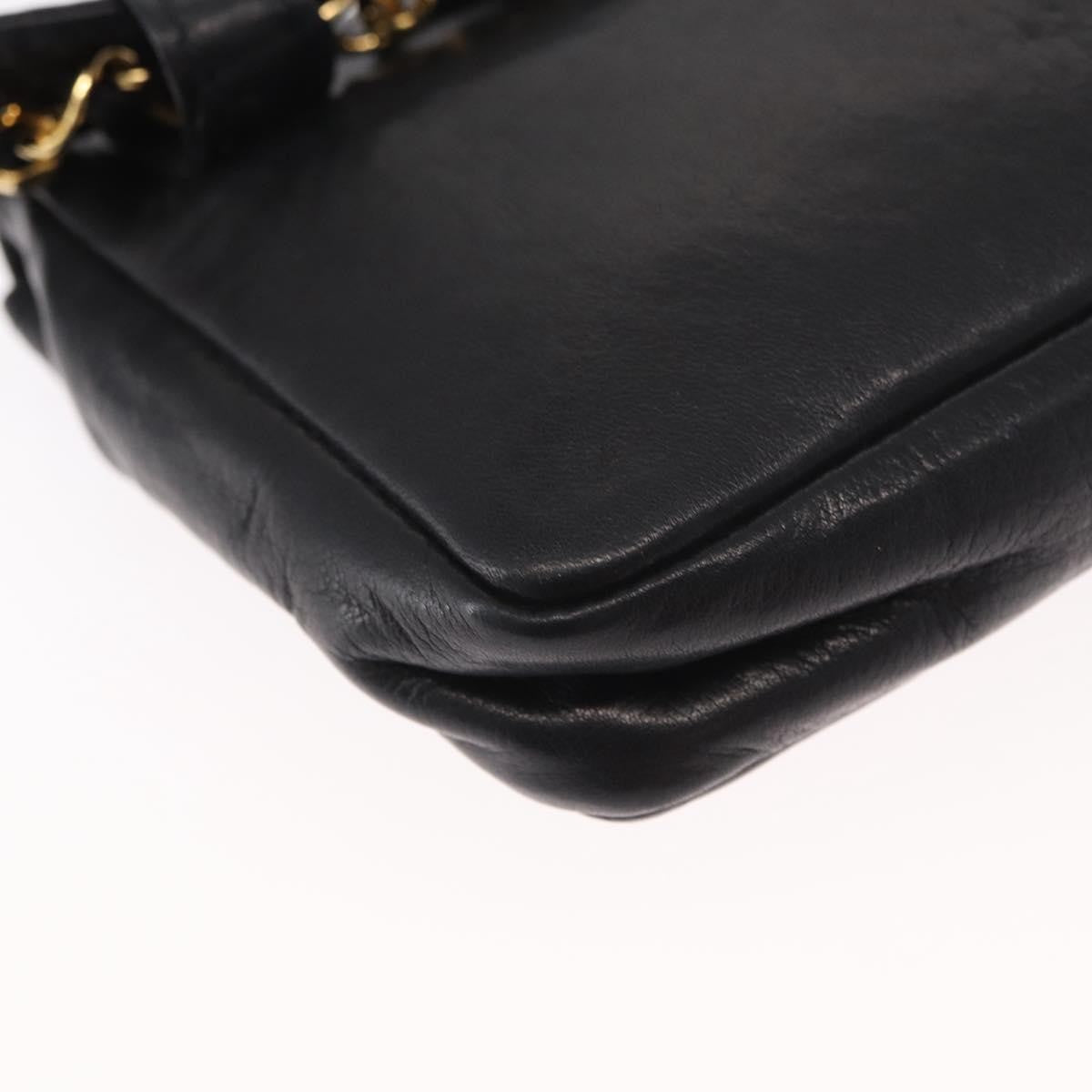 Chanel Chain Envelope Belt Bag Quilted Calfskin, BLACK, LEATHER, Clutche & pouche