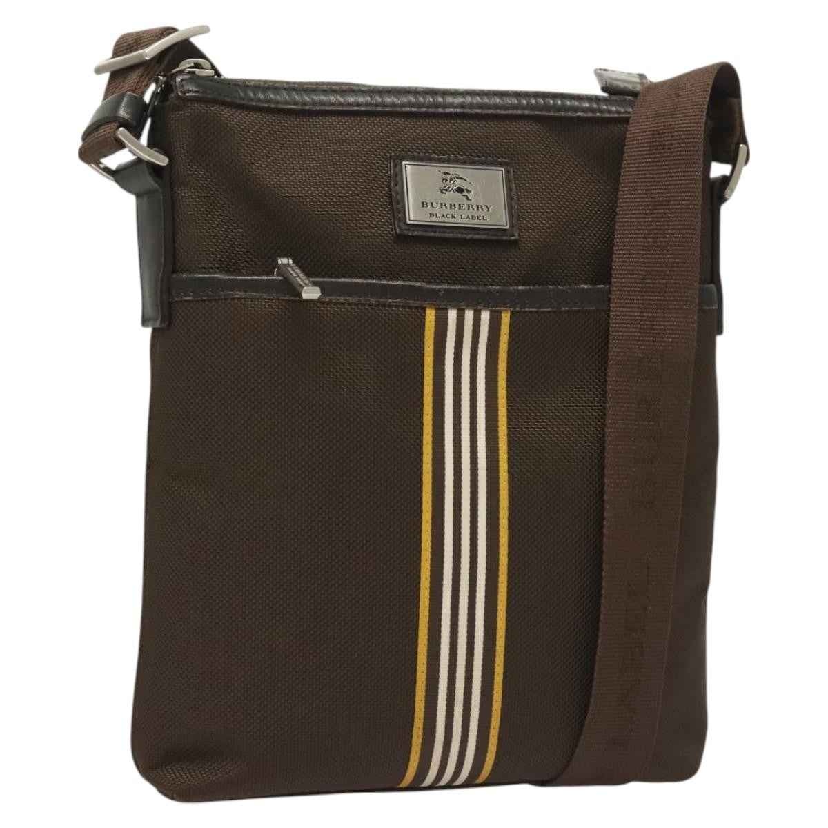 Burberry Black Label Shoulder bag Canvas, BROWN, CANVAS, Shoulder bag