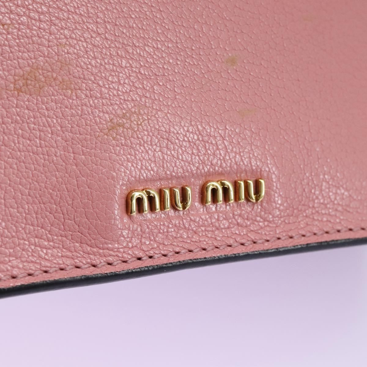 Miu Miu Madras Crystal Buckle Shoulder Bag Leather, PINK, LEATHER, Shoulder bag