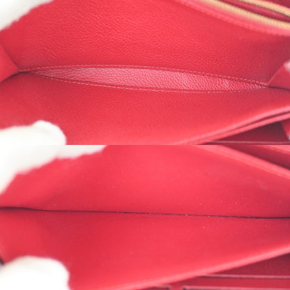 Louis Vuitton Zippy Wallet NM Leather Empreinte, RED, LEATHER, Wallets