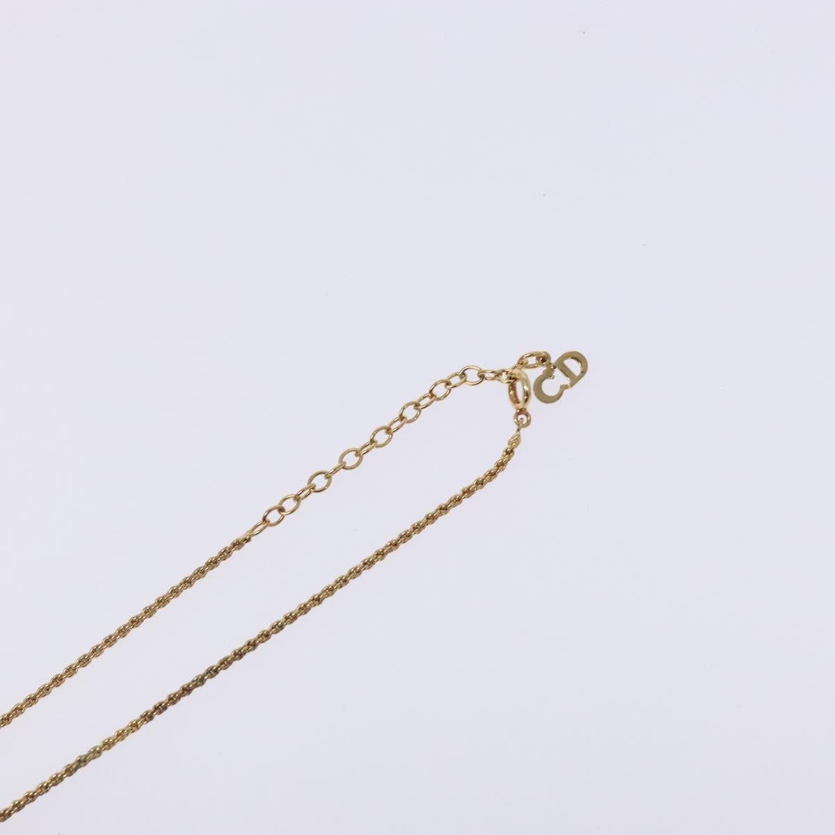Christian Dior CD Round Pendant Necklace Metal, GOLD, METAL, Necklace
