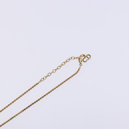 Christian Dior CD Round Pendant Necklace Metal, GOLD, METAL, Necklace