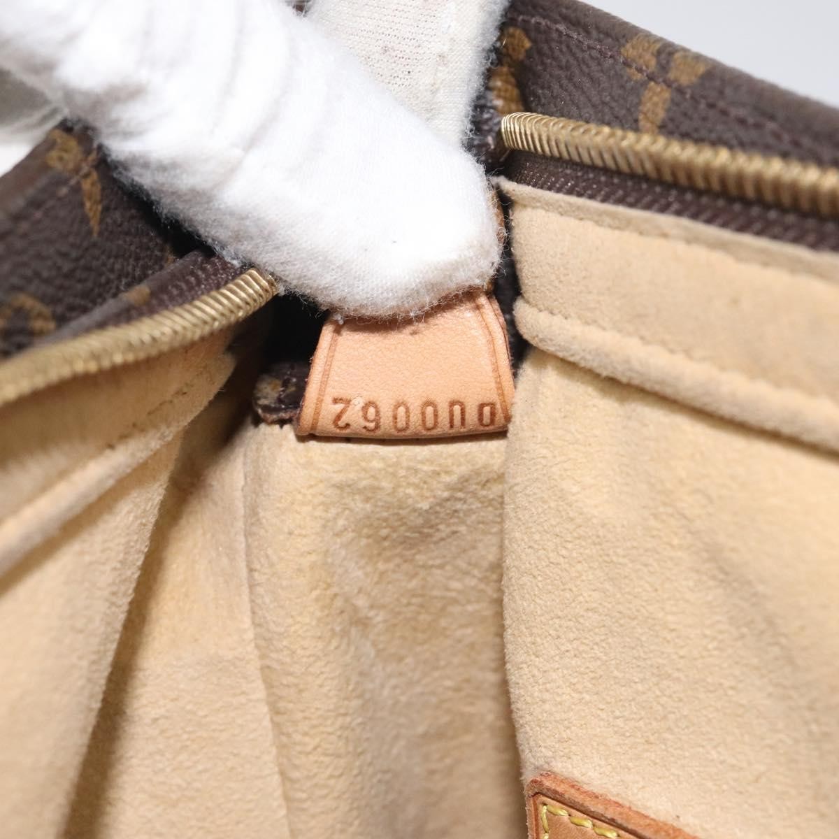 Louis Vuitton Looping Handbag Monogram Canvas, BROWN, CANVAS, Handbag