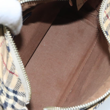 Burberry Shoulder Bag Nova Check Canvas, BEIGE, CANVAS, Shoulder bag