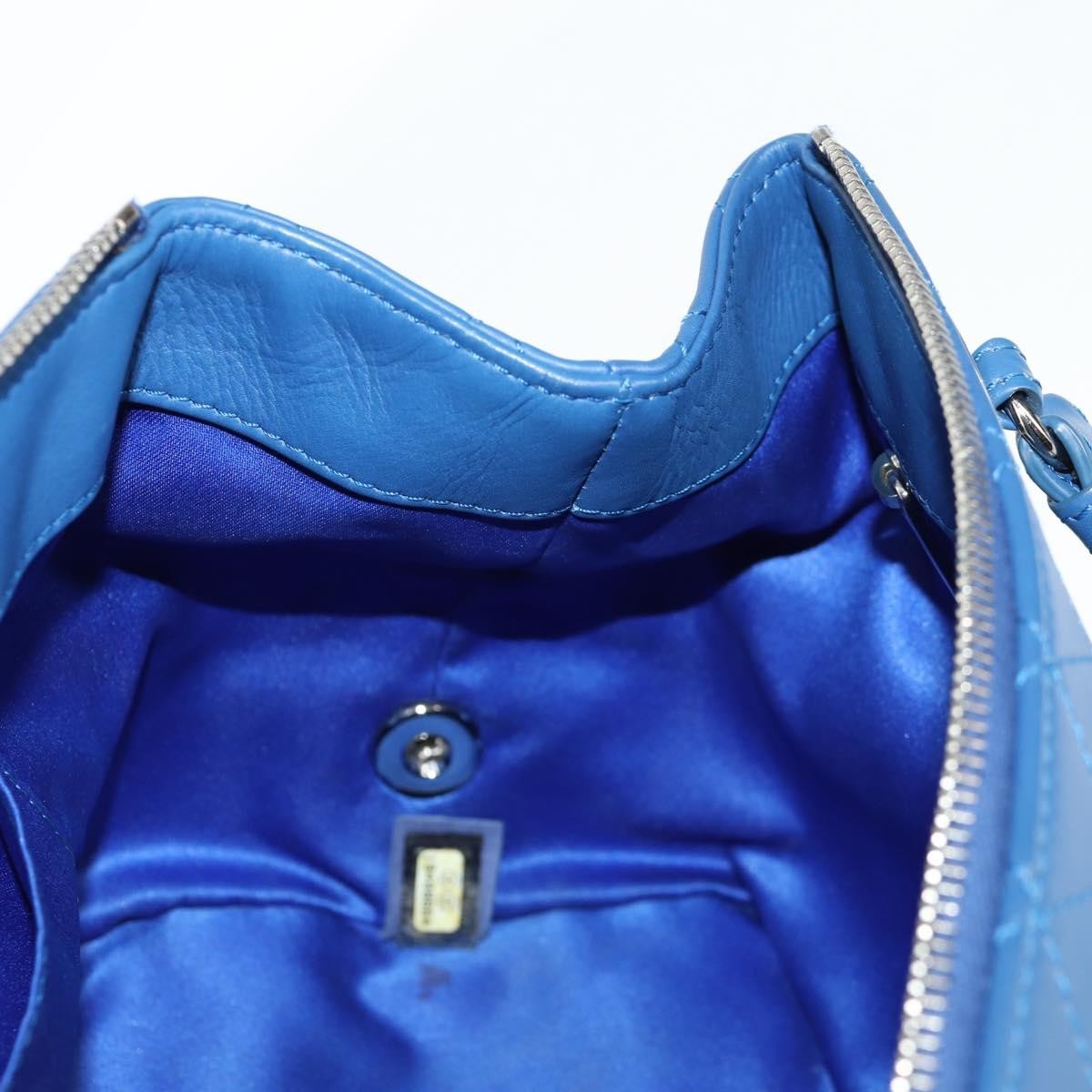 Chanel Doctor Bowling Bag Quilted Calfskin, BLUE, LEATHER, Handbag