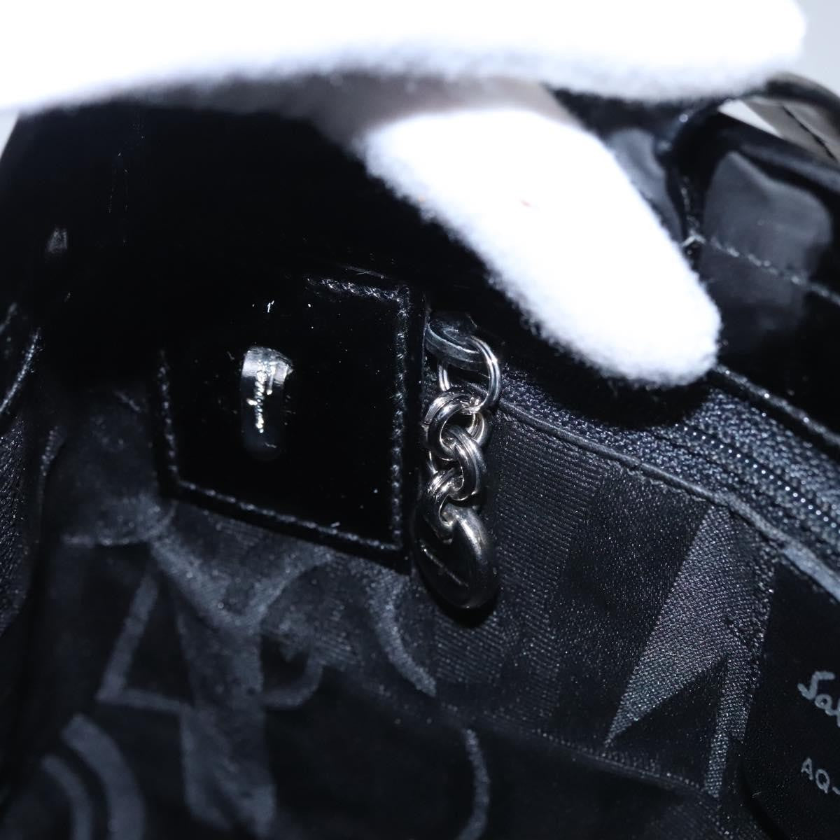 Salvatore Ferragamo Vara Tote Patent Leather, BLACK, PATENT_LEATHER, Handbag