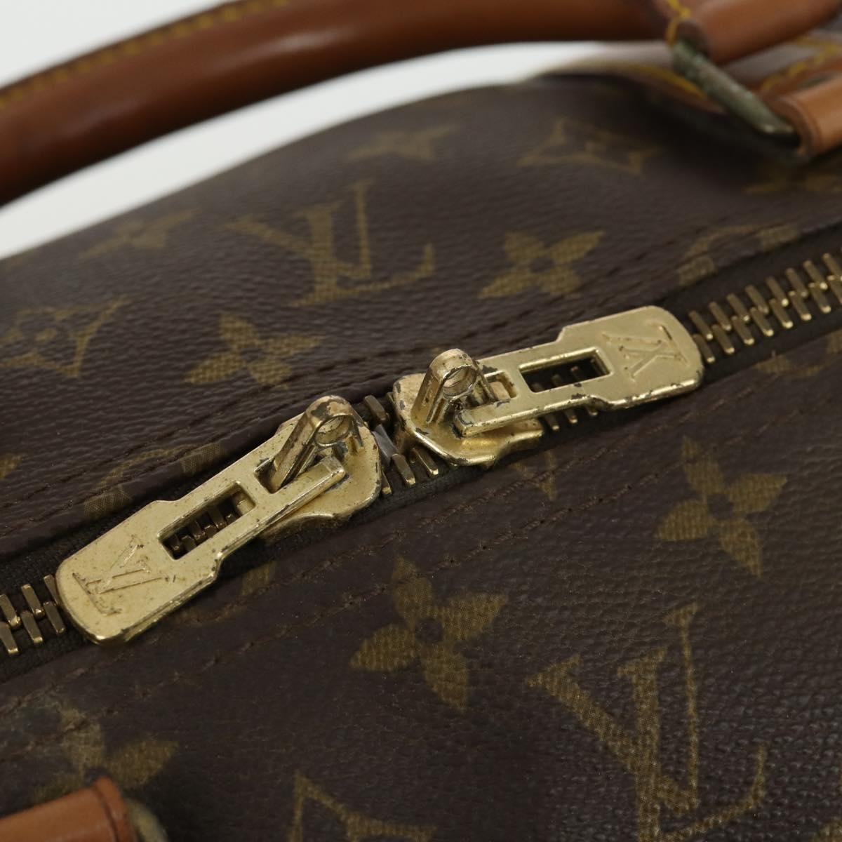 Louis Vuitton Keepall Bag Monogram Canvas, BROWN, CANVAS, Travel bag