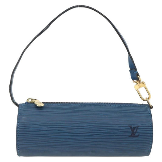 Louis Vuitton Soufflot Pochette Epi Leather, BLUE, LEATHER, Clutche & pouche