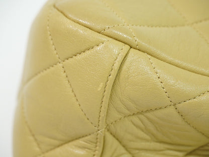 Chanel Vintage Tote Leather, BEIGE, LEATHER, Tote bag