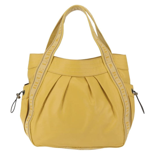 Burberry Blue Label Tote Bag Leather, YELLOW, LEATHER, Tote bag
