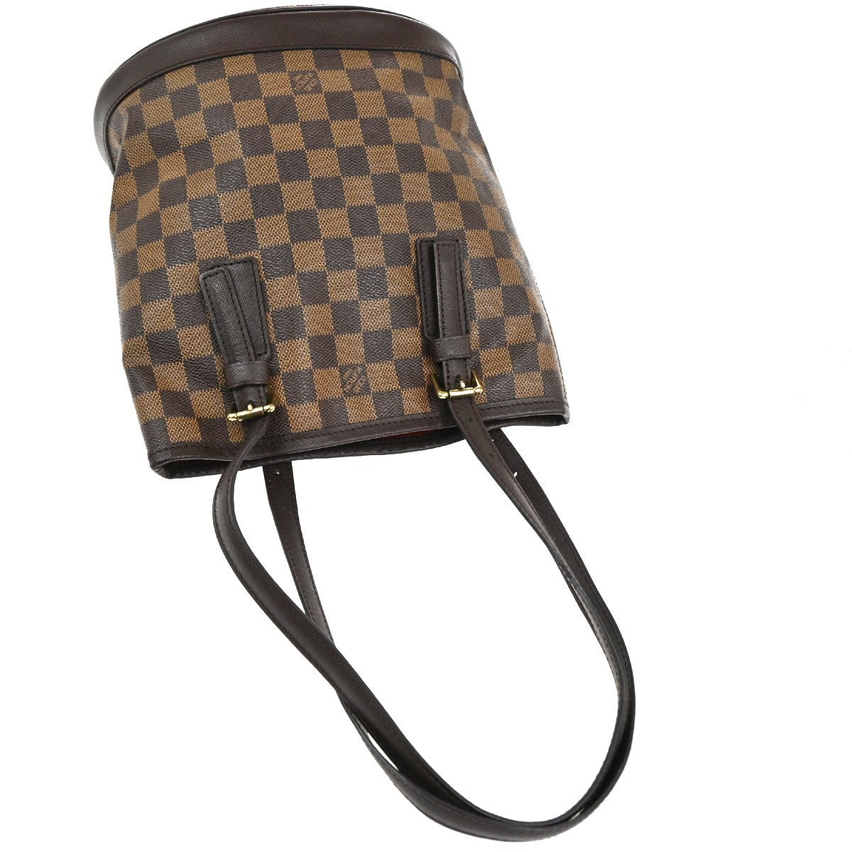 Louis Vuitton Marais Bucket Bag Damier, Brown, Leather, Shoulder Bag
