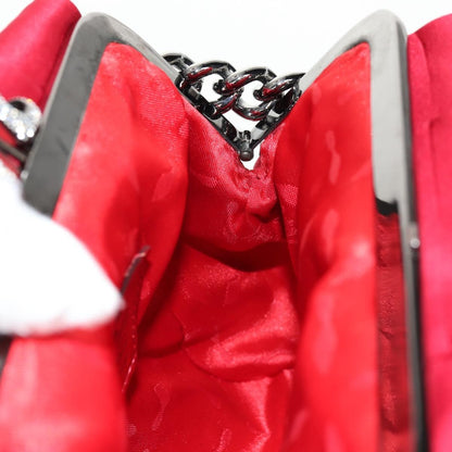 Christian Louboutin Yoyo Frame Clutch Satin, RED, SATIN, Clutche & pouche