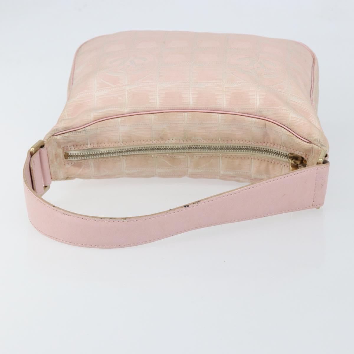 Chanel Travel Line Zip Hobo Nylon, PINK, NYLON, Shoulder bag