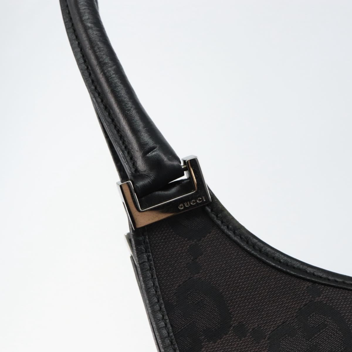 Gucci Vintage Jackie Handbag Canvas, BLACK, CANVAS, Handbag