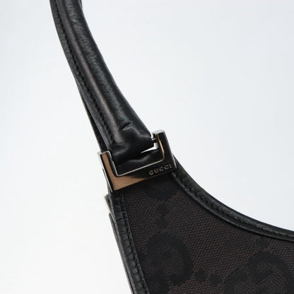 Gucci Vintage Jackie Handbag Canvas, BLACK, CANVAS, Handbag