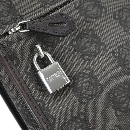 Loewe Flap Messenger Bag Canvas, BROWN, PVC, Shoulder bag