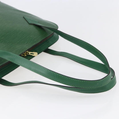 Louis Vuitton Lussac Handbag Epi Leather, GREEN, LEATHER, Handbag