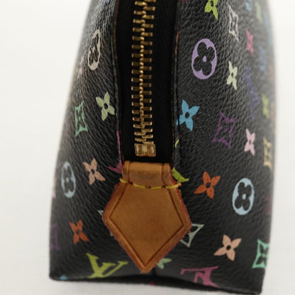 Louis Vuitton Cosmetic Pouch Monogram Multicolor, BLACK, CANVAS, Clutche & pouche